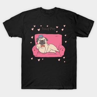 Funny pug dog T-Shirt